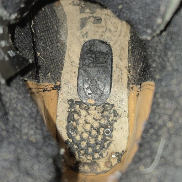 Ariat Heritage Paddock Womens 10 Mens 8 Black Leather Lace Up Combat Ankle Boots - Picture 12 of 16